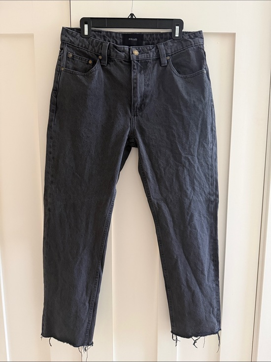 ROLLA'S Other - ROLLA'S Relaxo Chop - Black Relaxed Men's Jeans with Raw Hem